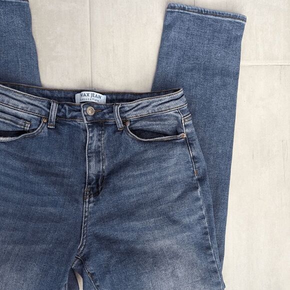 Women's Wax Jean Modal Fabric Basic Skinny Medium Wash 9/29 High-Waisted - Picture 2 of 8